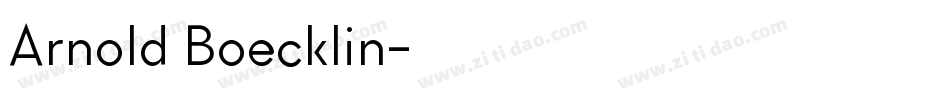 Arnold Boecklin字体转换
